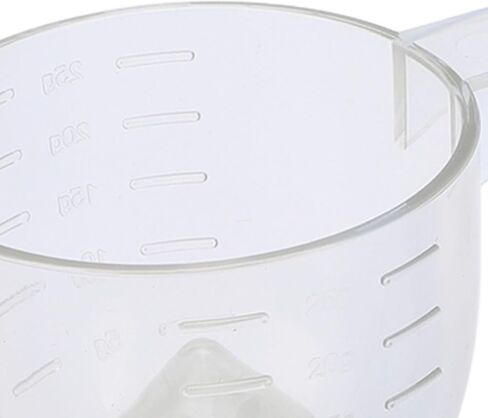 2 Pack 25g Capacity Clear Measuring Scoop with Funnel and Scale, Spill Proof and Convenient Transparent Measuring Cup in Saudi Arabia