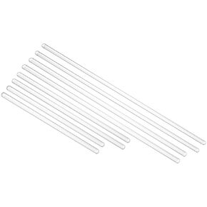 PATIKIL 8 Pcs High Borosilicate Glass Stick, 5.9-11.8" Length 6mm Dia Stirring Rod with Both Ends Round Mixing Tools for DIY Projects Lab Kitchen Science, Clear in Kuwait