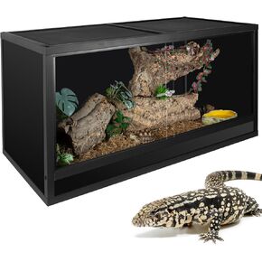 repti zoo 68 جالون دبابة الزواحف الخشبية ، 48x18x18 الزواحف terrarium للكرة python الملتحي التنين gecko سلحفاة الأفعى in Kuwait