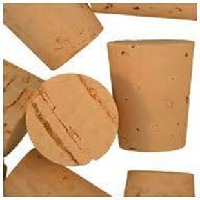 WidgetCo Size 8 Cork Stoppers, Standard Grade, Regular Length, Tapered Corks (Qty 25) in Saudi Arabia