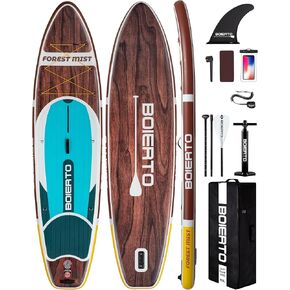 Inflatable Stand Up Paddle Board 10'8“*34"/11'*33" Extra Wide Paddle Boards for Adults, SUP with Premium Accessories & Nylon Backpack, Adjustable Paddle, Hand Pump, Bottom Fin, Leash in Saudi Arabia
