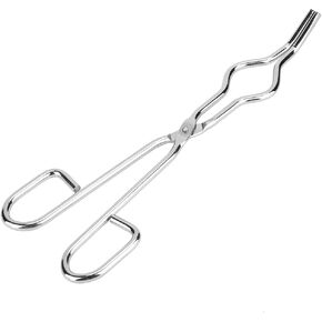 Crucible Tongs Stainless Steel Crucible Forceps Clamp Beaker Holder Pliers with Aircraft Class Rivet (250mm) in Saudi Arabia