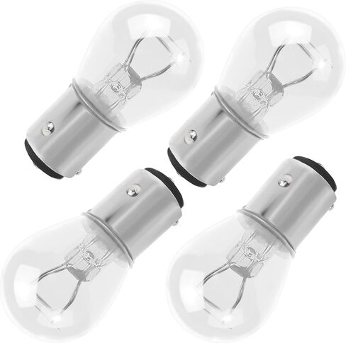 4Pcs Light bulb car brake stop signal turn tail light S8 batch 1157 12v (Clear) in Kuwait