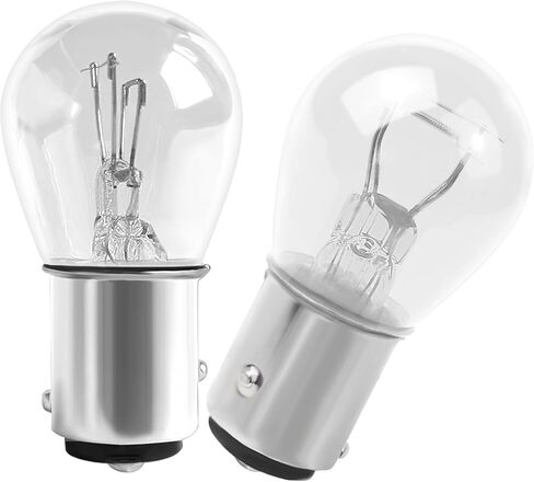 4Pcs Light bulb car brake stop signal turn tail light S8 batch 1157 12v (Clear) in Kuwait