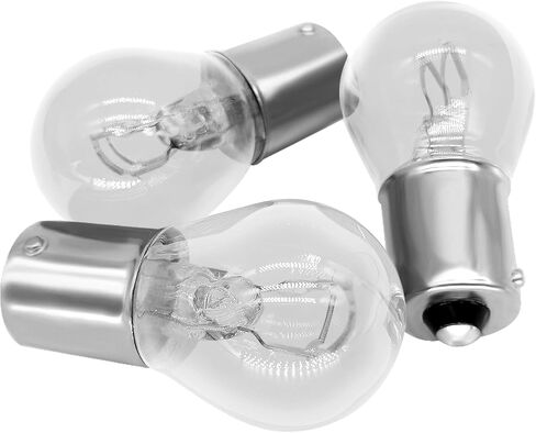 4Pcs Light bulb car brake stop signal turn tail light S8 batch 1157 12v (Clear) in Kuwait