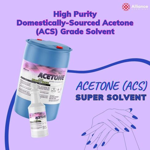 100 ٪ أسيتون نقي ACS Grade - 1 Pint Bottle (16 Fl Oz.) - High Purity Solvent للتطبيقات التجارية والمنزلية والصناعية in Kuwait