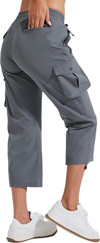 Pioneer Camp Women's Cargo Capris Hiking Pants Lightweight Quick Dry Outdoor Camping Stretch Summer Pants for Women Casual in Saudi Arabia