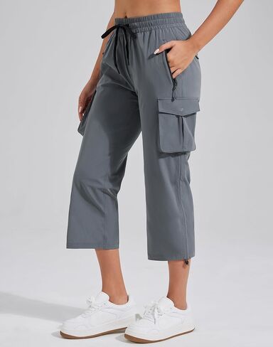 Pioneer Camp Women's Cargo Capris Hiking Pants Lightweight Quick Dry Outdoor Camping Stretch Summer Pants for Women Casual in Saudi Arabia