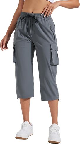 Pioneer Camp Women's Cargo Capris Hiking Pants Lightweight Quick Dry Outdoor Camping Stretch Summer Pants for Women Casual in Saudi Arabia