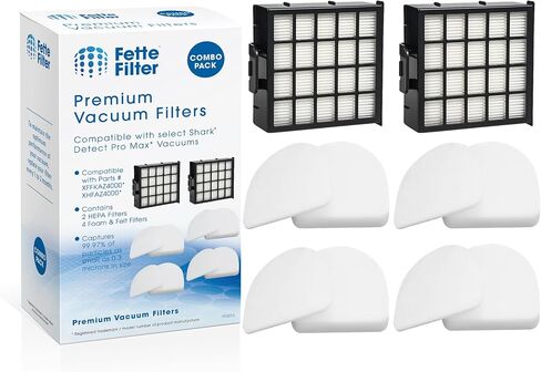 مجموعة مرشح AZ4000 متوافقة مع Shark Detect Pro Max Vacuum Az4000 AZ4002 AZ4000C AZ4002W 1 HEPA Filters + 2 FOAM & LOSE STES + 2 OROR CARTRDGES # XFFKAZ4000 XHFAZ4000 1541FC3000 in Saudi Arabia