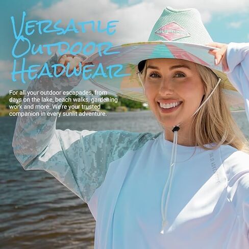 New Premium Keys Straw Hat for UV Sun Protection | UPF 50+ Sun Protection, Adjustable Drawstring, Universal Size | by SA Co. in Kuwait