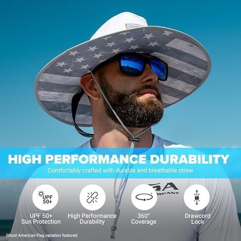 New Premium Keys Straw Hat for UV Sun Protection | UPF 50+ Sun Protection, Adjustable Drawstring, Universal Size | by SA Co. in Kuwait