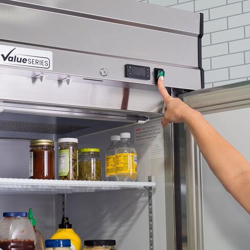 Commercial Refrigerator - 27" W, 1-Solid Door Reach-in, Stainless Steel (69K-935) in Saudi Arabia