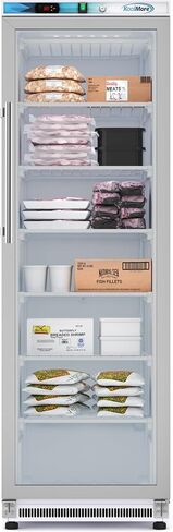 KoolMore KM-FMD12WGD 12 Cu. ft. Commercial Freezer with Glass Door in White-Manual Defrost in Saudi Arabia