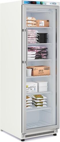 KoolMore KM-FMD12WGD 12 Cu. ft. Commercial Freezer with Glass Door in White-Manual Defrost in Saudi Arabia