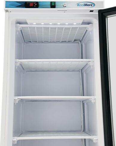 KoolMore KM-FMD12WGD 12 Cu. ft. Commercial Freezer with Glass Door in White-Manual Defrost in Saudi Arabia