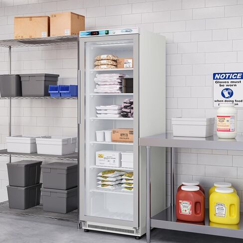 KoolMore KM-FMD12WGD 12 Cu. ft. Commercial Freezer with Glass Door in White-Manual Defrost in Saudi Arabia