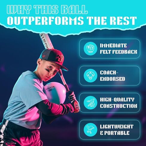 Connector Ball. 9in-13in. Reinforce Proper Arm Action and Stay Connected While Hitting, Pitching, and Catching. Perfect for Pilates and Core Work Training. in Saudi Arabia
