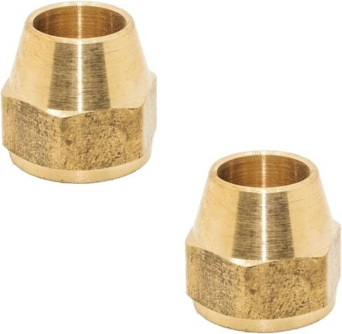 MaxLLTo Replacement for Thrifco Plumbing 6941005#41S 3/8 Inch Brass Flare Nut, 2 Pack in Saudi Arabia
