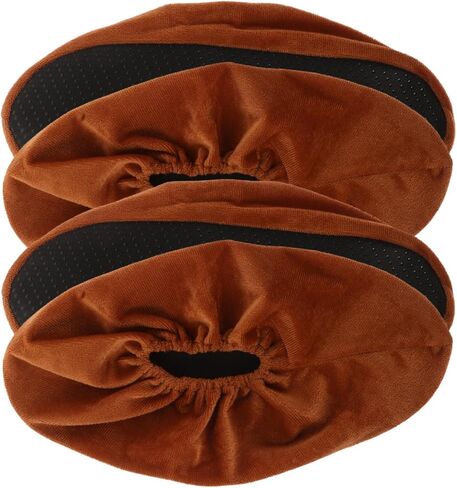 Milisten Bowling Shoe Protector Covers, 2Pairs Non Slip Reusable Shoe Covers Washable Flannel Bowling Ball Shoe Cover for Women Men Adults Bowling Sport Accessories in Saudi Arabia
