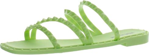 Steve Madden Women's Skyler Flat Sandal, Clear Pearl, 6 in Saudi Arabia