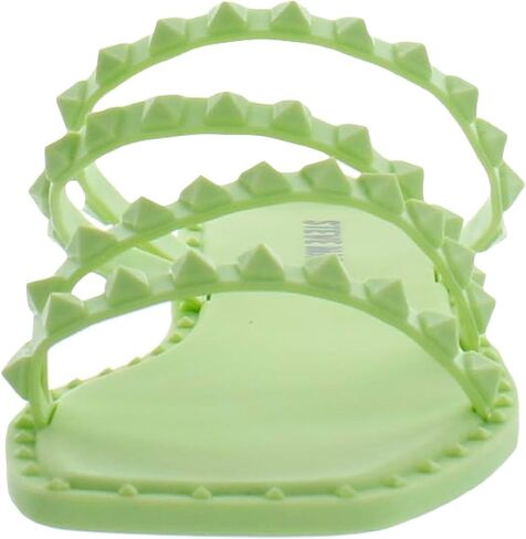 Steve Madden Women's Skyler Flat Sandal, Clear Pearl, 6 in Saudi Arabia