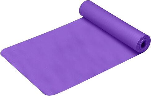 Yoga Mat for Men & Women, 1/5 Inch Non Slip Extra Thick High Density Anti-Tear Workout Mats with Carrying Strap,Kids Yoga Mat for Home Floor Stretching Gym Fitness Pilates in Saudi Arabia