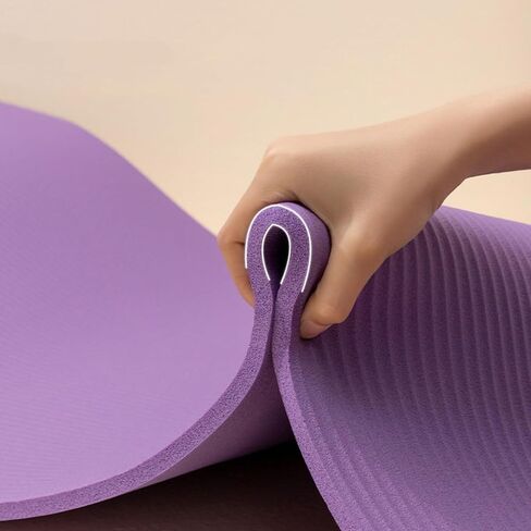 Non-Slip Yoga Mats for Women & Men, 1/5 Inch Anti-Tear Non Slip High Density Extra Thick Exercise Mats with Carrying Strap,Kids Yoga Mat for Home Stretching Gym Pilates Fitness Floor in Kuwait