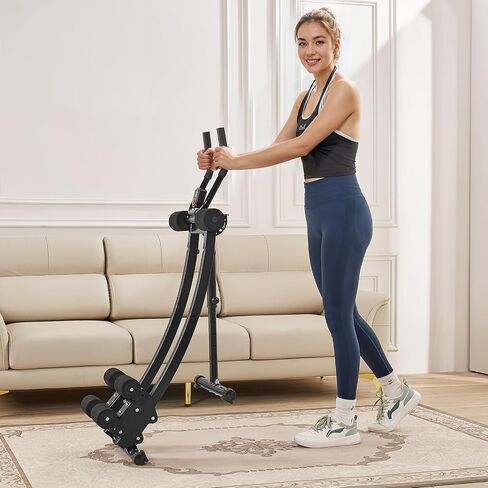 VEVOR AB Workout Machine, Ab Workout Equipment at Home Gym, Core & Abdominal Trainers for Women, 440 lbs Weight Capacity Strength Training Ab Cruncher, Foldable Adjustable Fitness Exerciser in Saudi Arabia