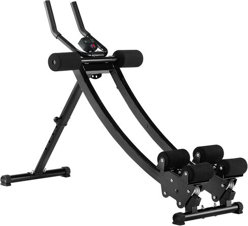 VEVOR AB Workout Machine, Ab Workout Equipment at Home Gym, Core & Abdominal Trainers for Women, 440 lbs Weight Capacity Strength Training Ab Cruncher, Foldable Adjustable Fitness Exerciser in Saudi Arabia
