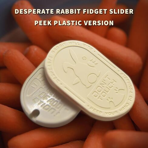 Rabbit Fidget Slider, Dinging Fidget Toys Adults Haptic Coin Infinite Rotation Push, EDC Fidget Toys Sensory Toy for Adults, Executive Desk Toy for Keep Focus & Stress Relief (Gold) in Saudi Arabia