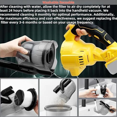 4 PCS- استبدال DCV501HB ， DCV5011H ， مرشحات HEPA. متوافق مع Dewalt 20V فراغ الفراغ اللاسلكي المرشح. in Kuwait