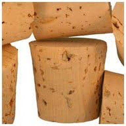 WidgetCo Size 14 Cork Stoppers, XXXX Grade, Labratory Corks, Tapered Corks (Qty 25) in Saudi Arabia