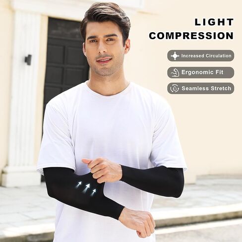 Stelle Arm Sleeves UV Sun Protection Compression Cooling Sleeves UPF 50 for Women Men Sport/Working/Tattoo Cover up in Saudi Arabia