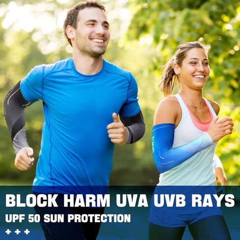 JenPen 4 Pair Sleeves to Cover Arms for Men Arm Sleeves for Men UV Sun Protection Arm Cooling Tattoo in Saudi Arabia