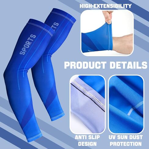 JenPen 4 Pair Sleeves to Cover Arms for Men Arm Sleeves for Men UV Sun Protection Arm Cooling Tattoo in Saudi Arabia