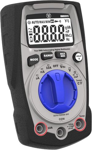 Westinghouse 600V True RMS Auto-Ranging Multimeter with Large Screen and Relative Mode; Measures Voltage Current Resistance Capacitance Frequency Temperature; Incl. Case and 2-Year Warranty. in Saudi Arabia
