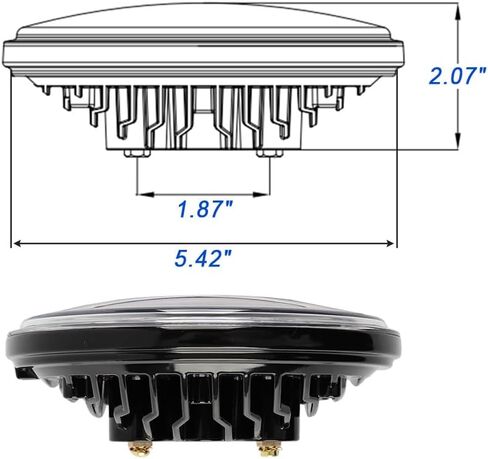 150W PAR 46 LED LED Aircraft Light Bulb Handing Aircraft Landing ، Marine Spot Lights ، Tractors ， Runway ، Taxi 28V DC ، 12000 Lumen IP67 (spot beam) in Kuwait