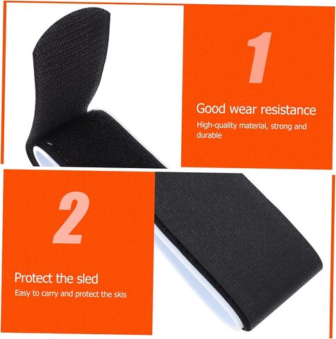 balacoo 4pcs Snowboard Bands Nylon Skis Straps Multi-Functional Ski Strap for Snowboard Binding Hardware in Saudi Arabia