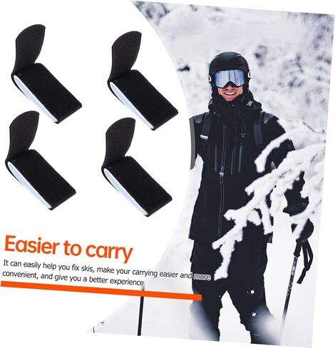 balacoo 4pcs Snowboard Bands Nylon Skis Straps Multi-Functional Ski Strap for Snowboard Binding Hardware in Saudi Arabia