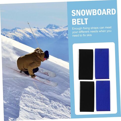 Totority 6pcs Portable Ski Straps for Snowboard Binding Fixing Bands for Easy Carrying and Secure Transport for Outdoor Sports in Saudi Arabia