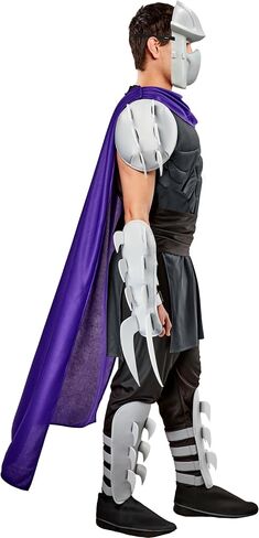 Rubies Men's Teenage Mutant Ninja Turtles Deluxe Shredder Costume with Cape and Mask in Saudi Arabia