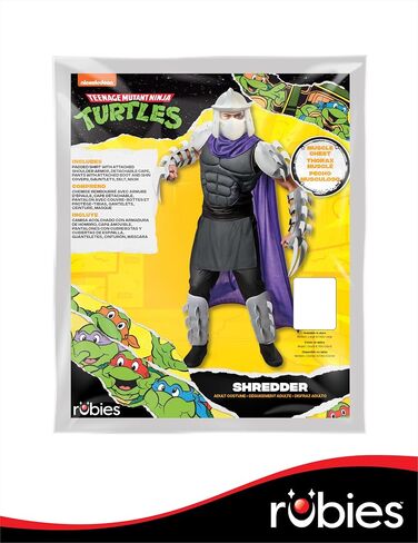 Rubies Men's Teenage Mutant Ninja Turtles Deluxe Shredder Costume with Cape and Mask in Saudi Arabia