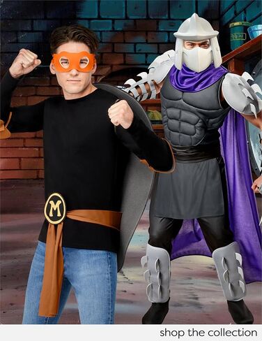 Rubies Men's Teenage Mutant Ninja Turtles Deluxe Shredder Costume with Cape and Mask in Saudi Arabia