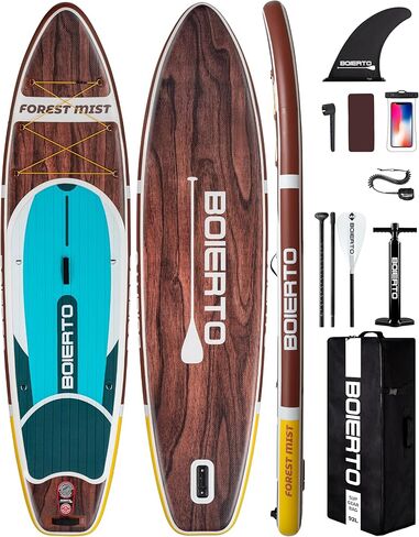 قابلة للنفخ قفص Paddle Board 10'8 "*34"/11 '*33 "لوحات مجداف واسعة إضافية للبالغين ، SUP مع إكسسوارات متميزة وحقائب الظهر النايلون ، مجداف قابل للتعديل ، مضخة يدوية ، زعنفة أسفل ، المقود in Saudi Arabia