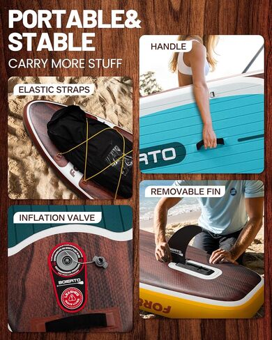 قابلة للنفخ قفص Paddle Board 10'8 "*34"/11 '*33 "لوحات مجداف واسعة إضافية للبالغين ، SUP مع إكسسوارات متميزة وحقائب الظهر النايلون ، مجداف قابل للتعديل ، مضخة يدوية ، زعنفة أسفل ، المقود in Saudi Arabia