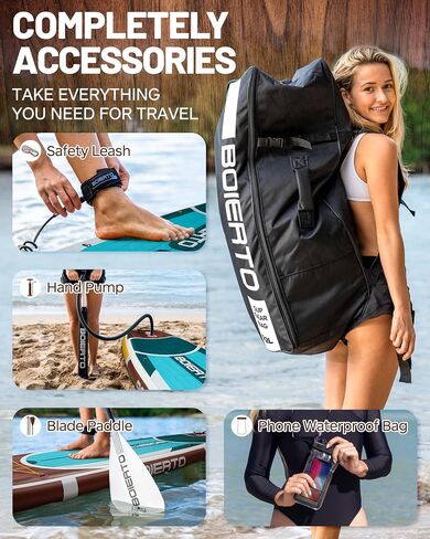 قابلة للنفخ قفص Paddle Board 10'8 "*34"/11 '*33 "لوحات مجداف واسعة إضافية للبالغين ، SUP مع إكسسوارات متميزة وحقائب الظهر النايلون ، مجداف قابل للتعديل ، مضخة يدوية ، زعنفة أسفل ، المقود in Saudi Arabia