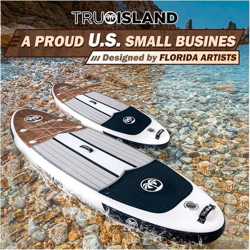 TRUISLAND Inflatable Paddle Board, Stand Up Paddle Board with Backpack, Non-Slip Thickened Deckpad, Waterproof Phone Case, Leash, Paddle, Hand Pump in Saudi Arabia