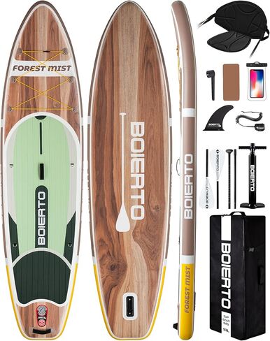 قابلة للنفخ قفص Paddle Board 10'8 "*34"/11 '*33 "لوحات مجداف واسعة إضافية للبالغين ، SUP مع إكسسوارات متميزة وحقائب الظهر النايلون ، مجداف قابل للتعديل ، مضخة يدوية ، زعنفة أسفل ، المقود in Kuwait