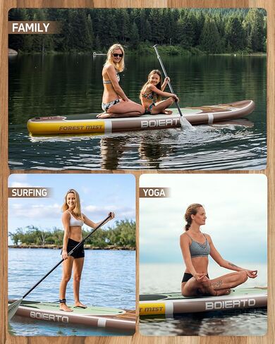 قابلة للنفخ قفص Paddle Board 10'8 "*34"/11 '*33 "لوحات مجداف واسعة إضافية للبالغين ، SUP مع إكسسوارات متميزة وحقائب الظهر النايلون ، مجداف قابل للتعديل ، مضخة يدوية ، زعنفة أسفل ، المقود in Kuwait